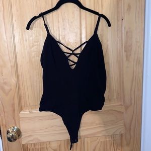 Black Strappy Bodysuit